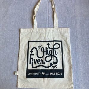 High Fives Cream Tote Bag